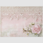 Shabby Chic Pink Lace  薄葉紙 (正面)
