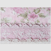 Shabby Chic Pink Lace  薄葉紙 (正面)
