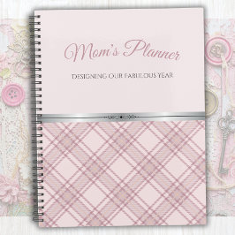 Shabby Chic Pink Plaid Mom’s Fabulous Year Planner プランナー手帳