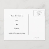 Shabby Chic Save the Date 案内ポストカード (裏面)
