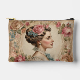 Shabby Chic Vintage Victorian Woman アクセサリーポーチ