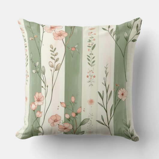 Shabby Chic Watercolor クッション (正面)