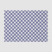 Shabby Chic White Purple Dark Blue Purple Gingham 薄葉紙 (正面)