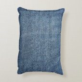 Shabby denim texture for background. Blue jeans アクセントクッション (裏面(縦))