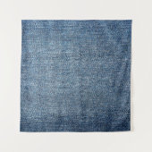 Shabby denim texture for background. Blue jeans タペストリー (正面)