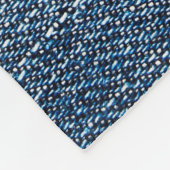 Shabby denim texture for background. Blue jeans フリースブランケット (角)