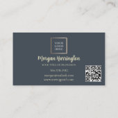 Shabby Flowers & Lace Business Card 名刺 (裏面)