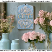 Shabby French Style Coffee Cafe Sign EY6 Decoupage 薄葉紙