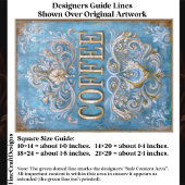 Shabby French Style Coffee Cafe Sign EY6 Decoupage 薄葉紙