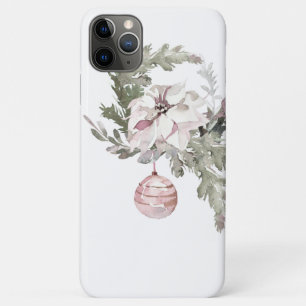 Shabby Pink CrismasフローラiPhone XS Maxケース iPhone 11 Pro Maxケース
