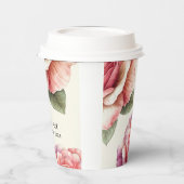 Shabby Pink Rose 紙コップ (左)