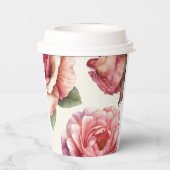 Shabby Pink Rose 紙コップ (裏面)