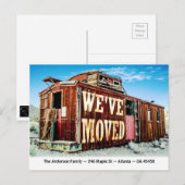 Shabby Railcar House発表を行う ポストカード (正面/裏面)