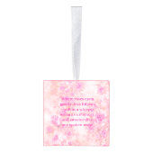 Shabby Rose Chic Pink Santa Clause Romantic キューブオーナメント (右)