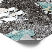 Shabby wall seamless texture backgroundart, paint, ポスター (角)