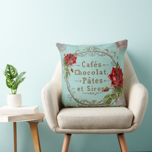 ShabbyVintageRoses – 枕 (椅子)