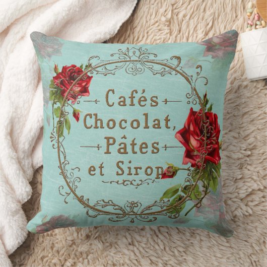 ShabbyVintageRoses – 枕 (ブランケット)