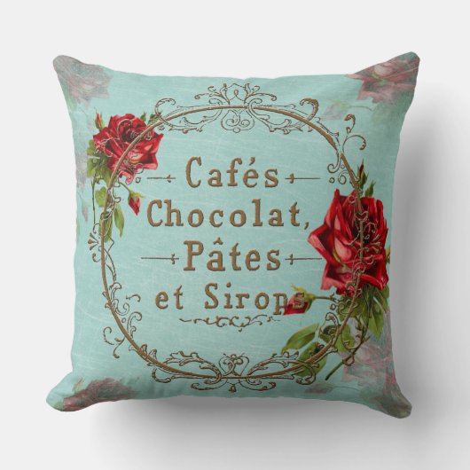 ShabbyVintageRoses – 枕 (正面)