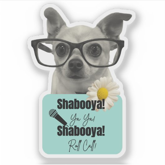 Shabooya Roll Call – Teacher Attendance Sticker シール (正面)