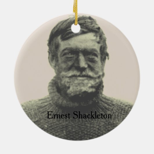 ShackletonのNimrodの表紙のクリスマス セラミックオーナメント (裏面)