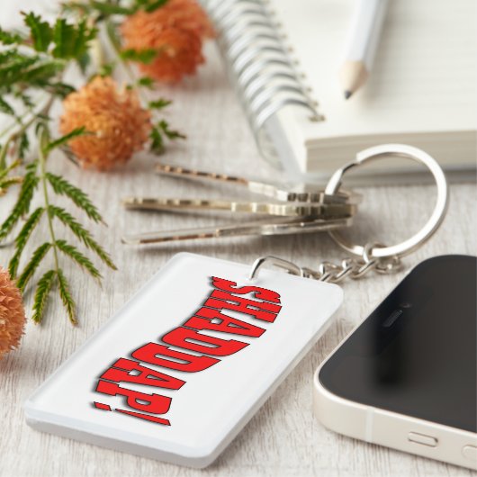 SHADDAP! キーホルダー (正面右)