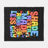 Shadeは決して誰もLGBTの月を減少させたゲイプライド フリースブランケット (正面(横))