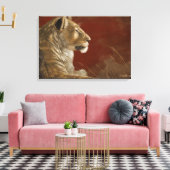 Shadeデジタル絵画の雌 キャンバスプリント (インサイチュ (リビング))