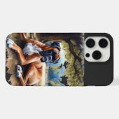 Shade Water color Artのボクサー犬 iPhoneケース (裏面横)