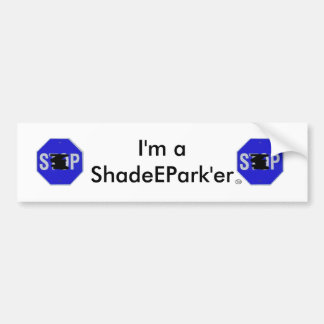 ShadeEParkのバンパーステッカー バンパーステッカー