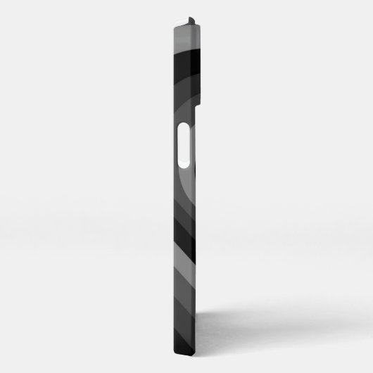 Shades of Black Hears Phone Case iPhoneケース (右側面)