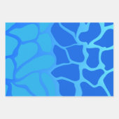 Shades of Blueグラデーションラッピング紙 ラッピングペーパーシート (正面3)