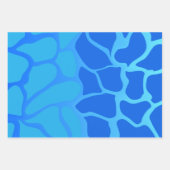 Shades of Blueグラデーションラッピング紙 ラッピングペーパーシート (正面2)