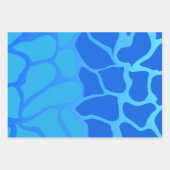 Shades of Blueグラデーションラッピング紙 ラッピングペーパーシート (正面)