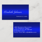 Shades of Blueプロフェッショナル標準名刺 名刺 (正面/裏面)