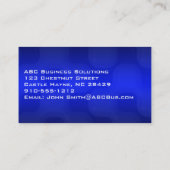 Shades of Blueプロフェッショナル標準名刺 名刺 (裏面)