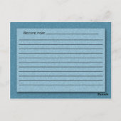 Shades of Blueレシピカード ポストカード (裏面)