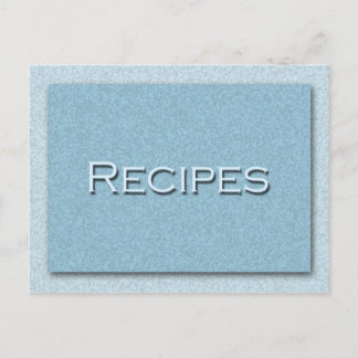 Shades of Blueレシピカード ポストカード