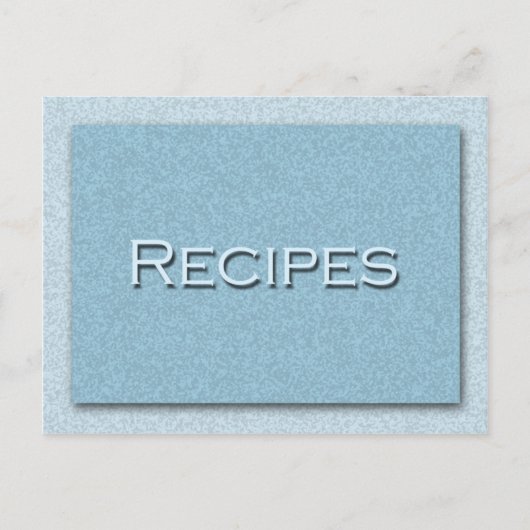 Shades of Blueレシピカード ポストカード (正面)