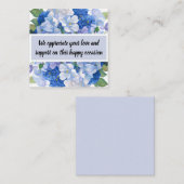 Shades of Blue花模様 ノートカード (正面/裏面)