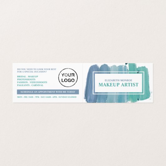 Shades Of Blue、メイクアップアーティスト、ロイヤリティカード、 名刺 (外部フラット)