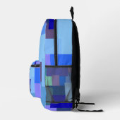 Shades Of Blue – モノグラム プリントバックパック (右)