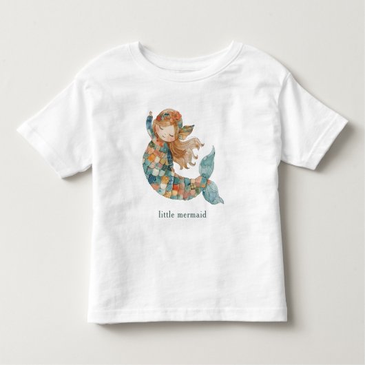 Shades of Blue リトルマーメイド トドラーTシャツ (正面)