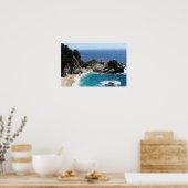 Shades of Blue – 沿岸景観写真 ポスター (キッチン)