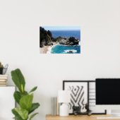 Shades of Blue – 沿岸景観写真 ポスター (ホームオフィス)