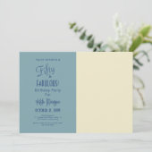 Shades Of Blue 50 & FABUOUSバースデーパーティー写真 招待状 (スタンド正面)