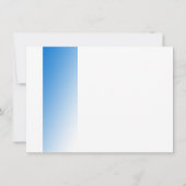 Shades of Blue Flat Card Thank You Note ノートカード (裏面)