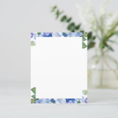 Shades of Blue Florals Letterhead (スタンド正面)