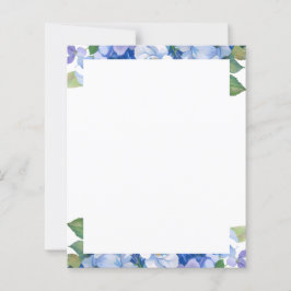 Shades of Blue Florals Letterhead