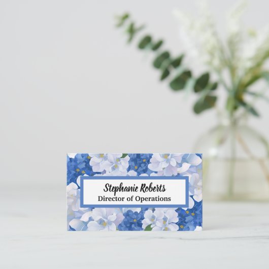 Shades of Blue Flowers 名刺 (スタンド正面)