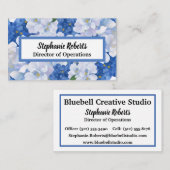 Shades of Blue Flowers 名刺 (正面/裏面)